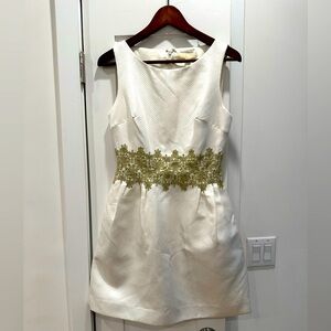 Erin by Erin Featherstone Ivory & Gold dress